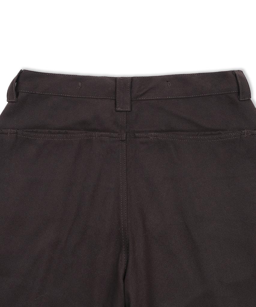 GLACK Gp150 Split Wide Slacks (Brown)