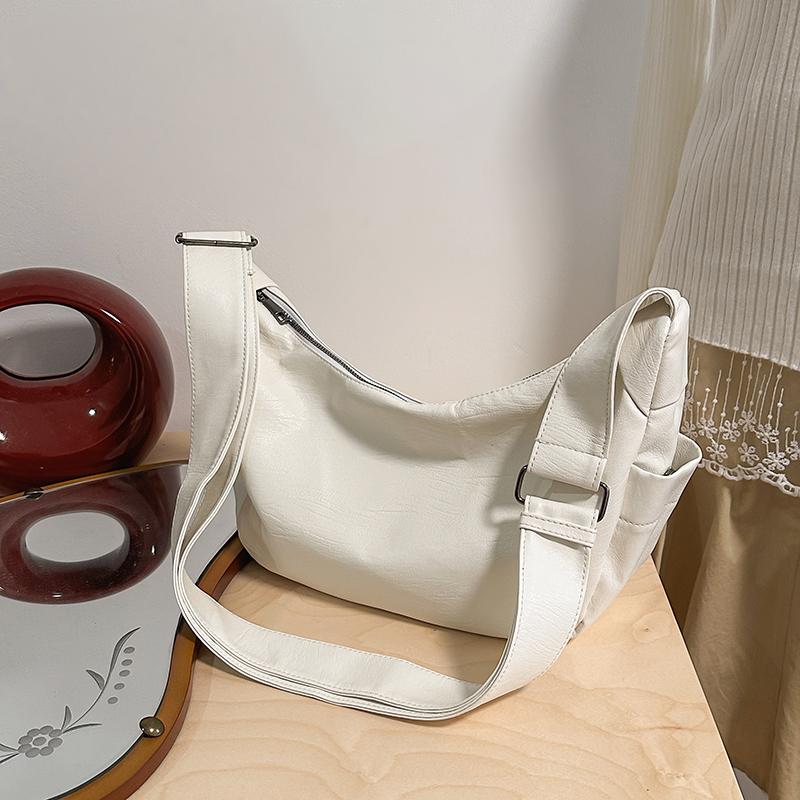 Women's Bag PU Underarm Bag Solid Color Crossbody Bag Shoulder Bag