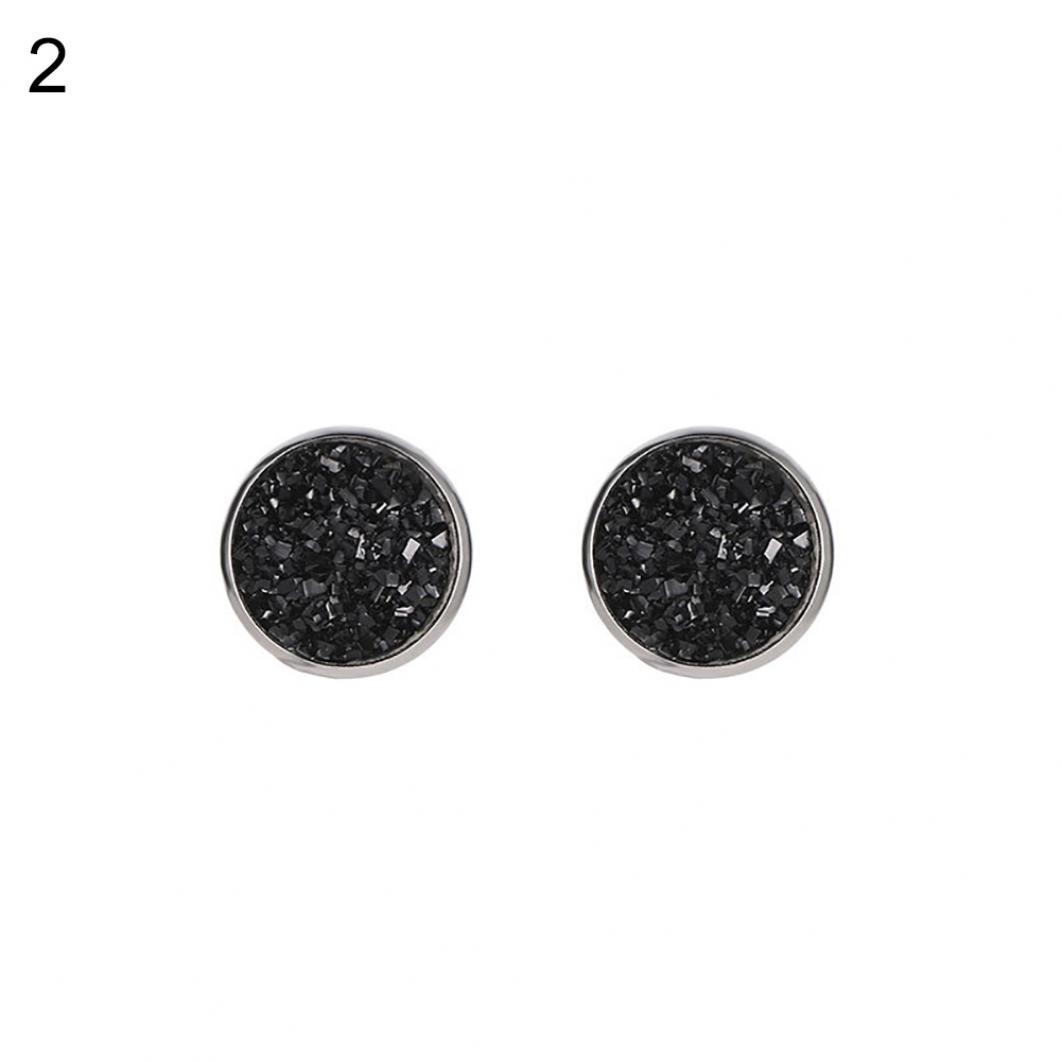 

Женские круглые серьги-гвоздики со звездным небом, серьги из нержавеющей стали, ювелирные изделия для пирсинга, подарок