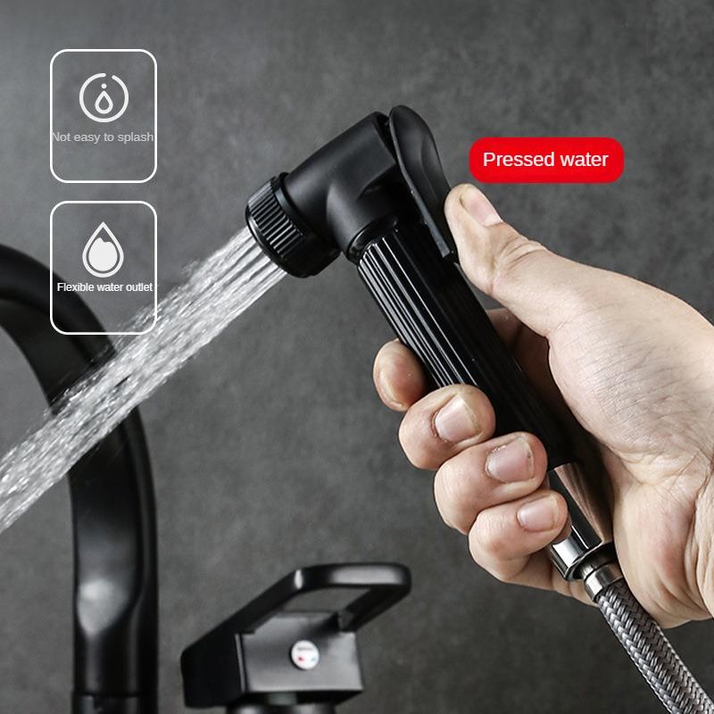 Kitchen Sink Pull-out Telescopic Faucet Multi-purpose Pressurized Spray Gun Single Hole Cold and Hot Water Mixing Faucet