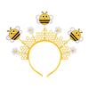 Comfortable Plastic Hairband Features Honeybee Hive Design Cute Insect Themed Headwear for Women Festival Occasion