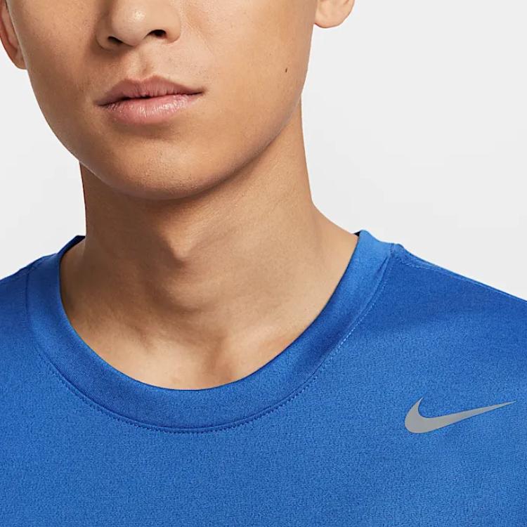 Nike Dri-Fit Team Legend Round Neck Quick-Dry Short Sleeve T-Shirt Men Tops Dark-Blue IB8898-450