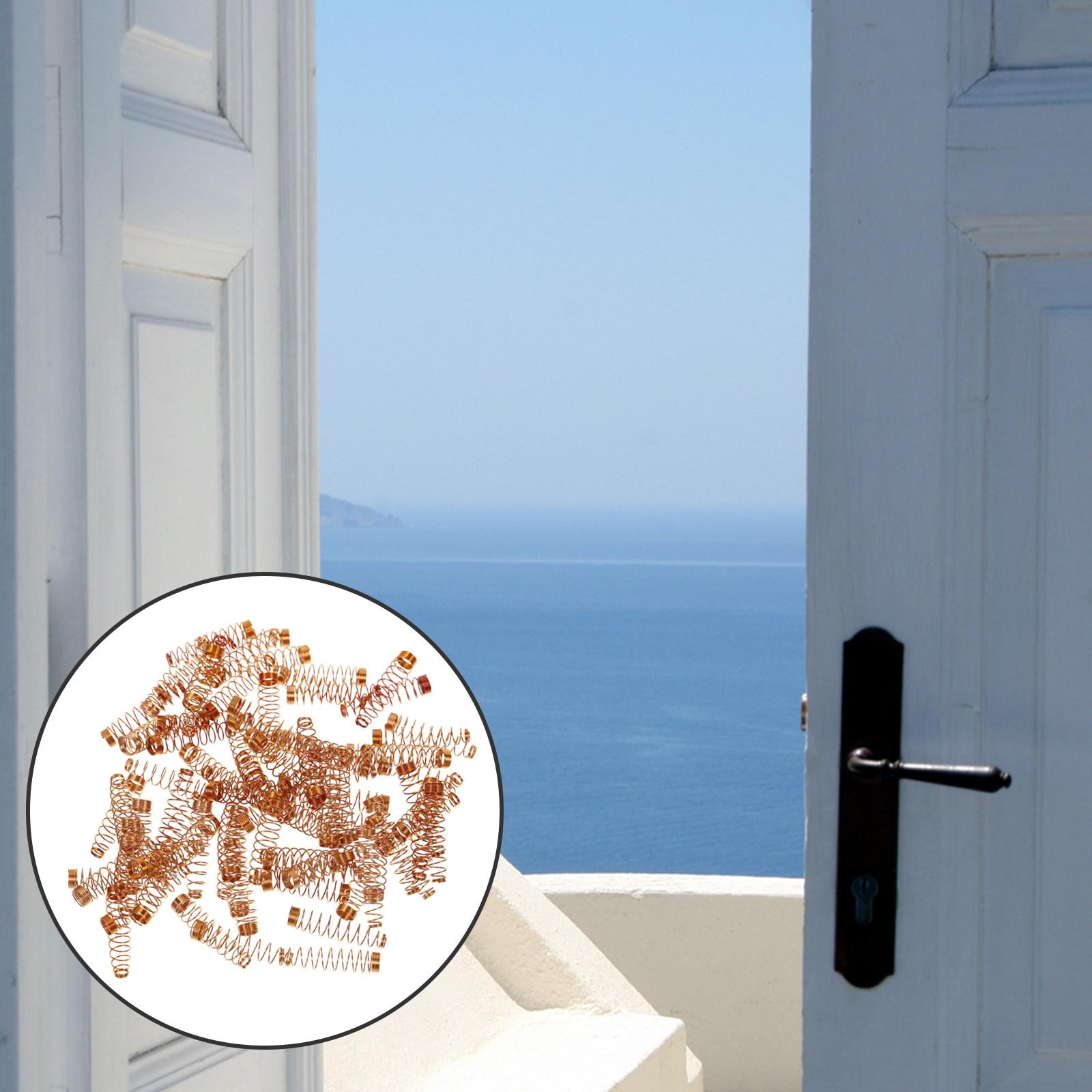 90Pcs Tiny Copper Springs Compression Spring Set for DIY Repair Projects Heavy Duty Metal Springs for Door Curtain Piano Fixing other