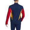 adidas Logo Half-Zip Spliced Stand Collar Long Sleeve Football Jersey Men Tops Navy-Blue HE8829