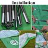 1m/3m Foldable Golf Hitting Cage Practice Training Net+Mat With 3 Balls & Tee Green