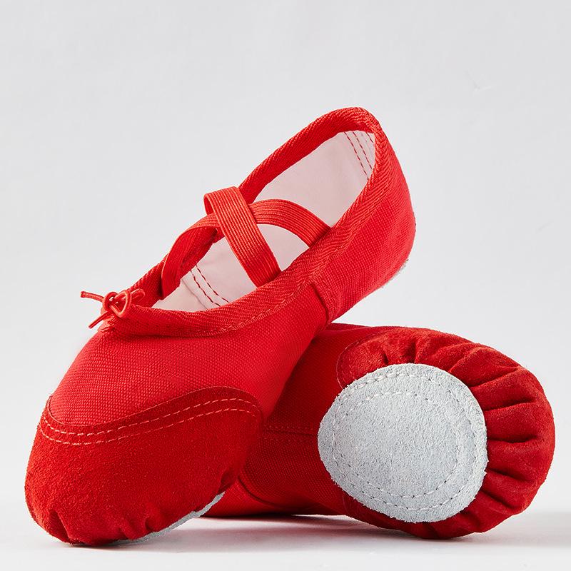 Scarpe da ballo per bambini con lacci e suole morbide, scarpe da ballo da gatto per adulti, scarpe da ballo per la pratica dello yoga