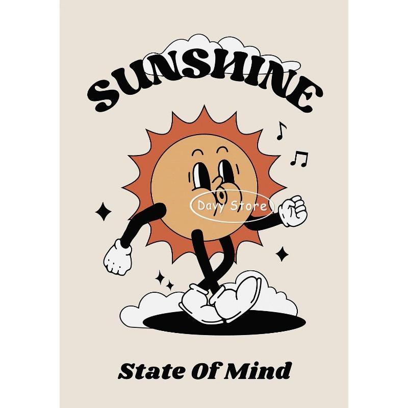 

Retro Cartoon Mascot Poster Let s Get This Bread More Espresso Kitchen Quote Canvas Printing Wall Art Vintage Home Office Decor 21cm×30cm NoFrame