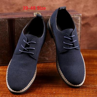 Fashion Men Dress Shoes Fashion Oxford Leather Shoes Comfortable Shoes For Mens Sneakers Large Size Suede Flat Footwear