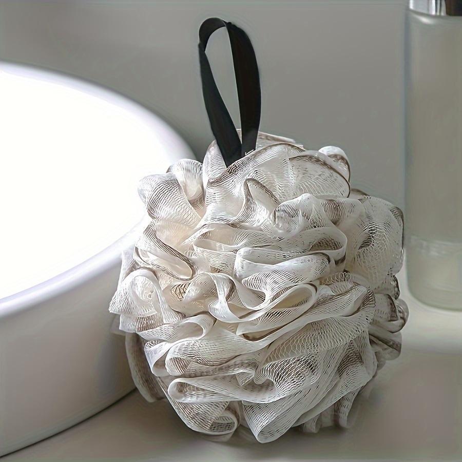 Large Lace Bath Sponge, Soft Exfoliating Swim Ball, Personal Care Shower Tool, High-Quality Spa Bath Ball with Hanging Ring