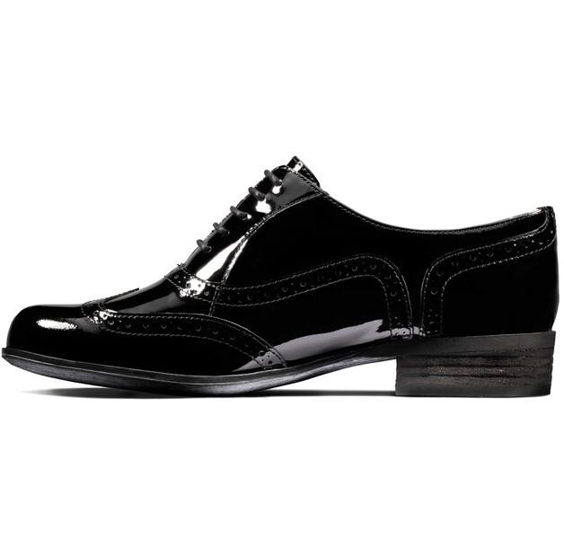 

Женские полуботинки Clarks Hamble oak black paint leather 41