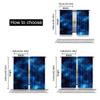 Set Of 2 Night Sky Curtain Universe Space Galaxy Under Stars Apply Living Room Bedroom Hotel Store Polyester Perfect For Area