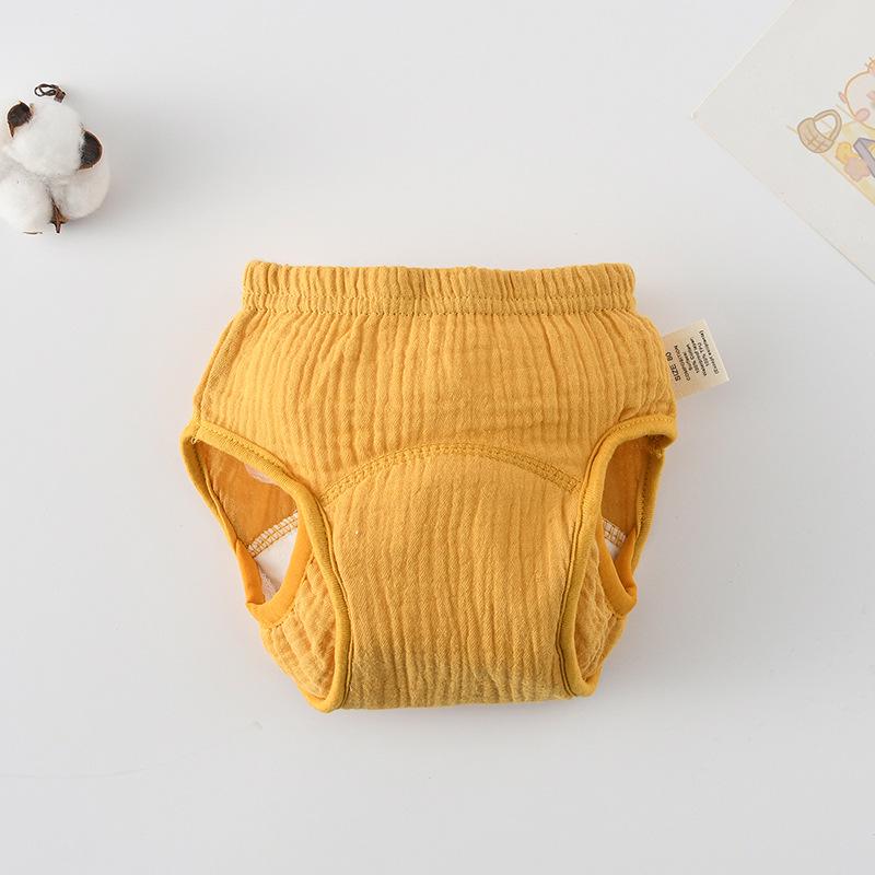 Korean Style Winged Baby Gauze Pull-up Pants: Pure Cotton Diaper Cover & Training Pants