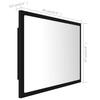 VidaXL LED Bathroom Mirror Wall Mirror Makeup Mirror Luminous Lighting Home Interior Black 60x8.5x37 Cm 804917