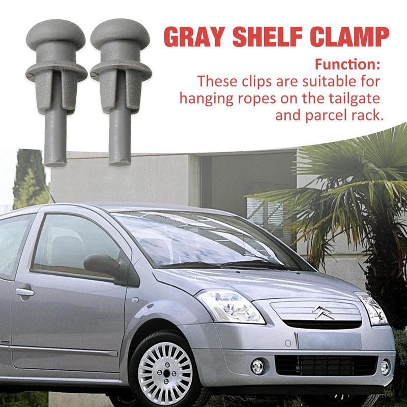 2 clip di ricambio per ripiano posteriore auto, clip di fissaggio terminale per ripiano bagagliaio per Citroen SAXO C2 C3 XSARA PICASSO