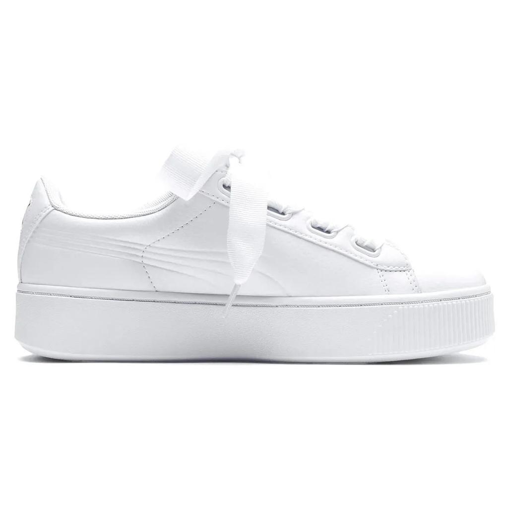 PUMA Vikky Stacked Ribbon Core White Board Shoes Women's (Unisex) Skate Shoes 369112 02