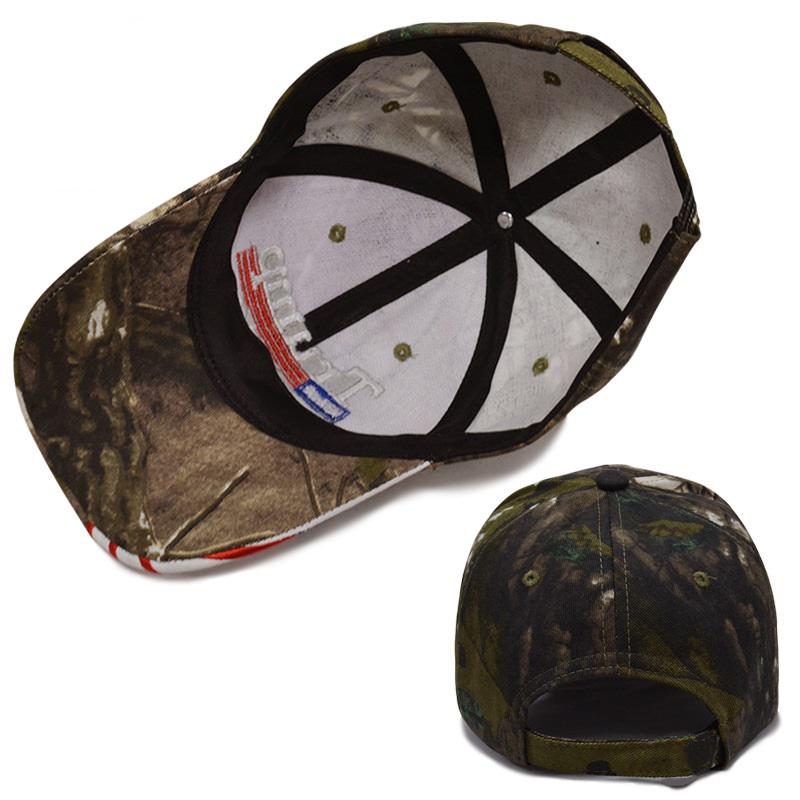 Embroidered Baseball Cap Wide Brim 3D Deer Head Hats Fishing Hat Men Outdoor Hunting Camouflage Jungle Hat, DEER-KP2 - View #3