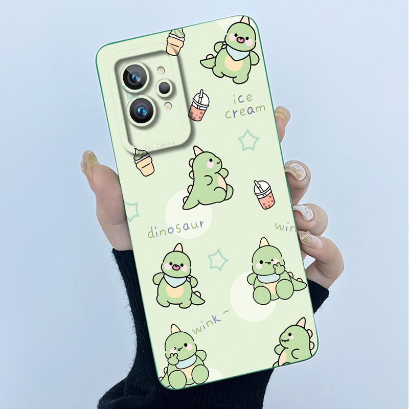 For Realme GT 2 Pro Phone Case Cute Panda Girl Cats Liquid Silicone Camera Protection Back Cover For Realme GT2 Pro GT2Pro Funda