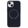 BJT Series For iPhone 15 Case TPU+Silicone Fabric Lining Magnetic Phone Case (Big Rear Lens Hole)
