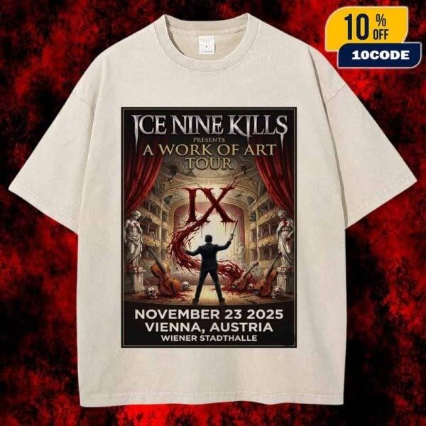 Ice Nine Kills Vienna Austria November 23 2025 Tour TShirt All Sizes Unisex T-Shirt S