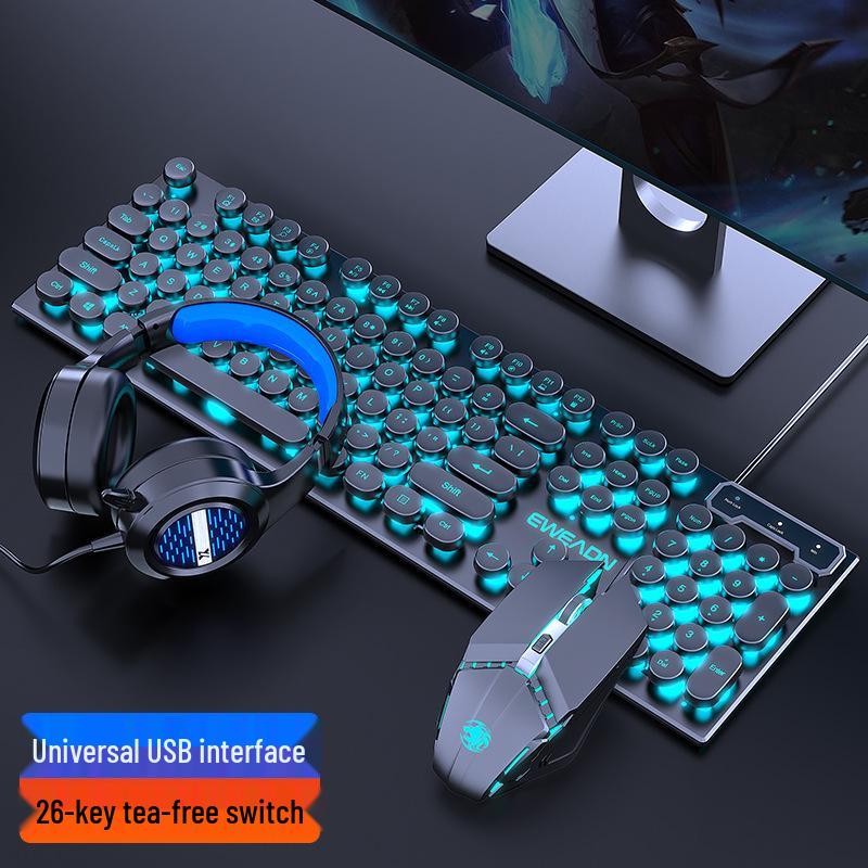 Pioneer GX330 Mechanical-Feel Gaming Keyboard & Mouse Set - Luminous for PC/Laptop