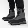 Men's Winter High-Top Snow Boots with Fleece Lining Thickened Waterproof Non-Slip Warm and Cold-Resistant Cotton Work Shoes