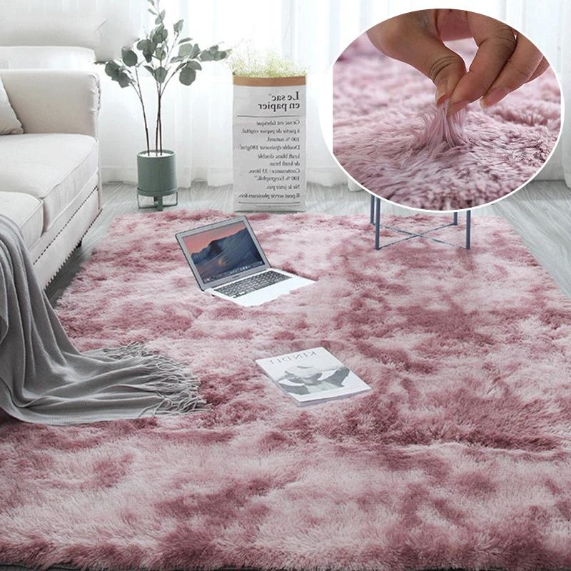 Fall and Winter Tie-dye Shaggy Carpet Home Living Room Bedroom Sofa Cushion Coffee Table Cushion Bedside Rug Carpet