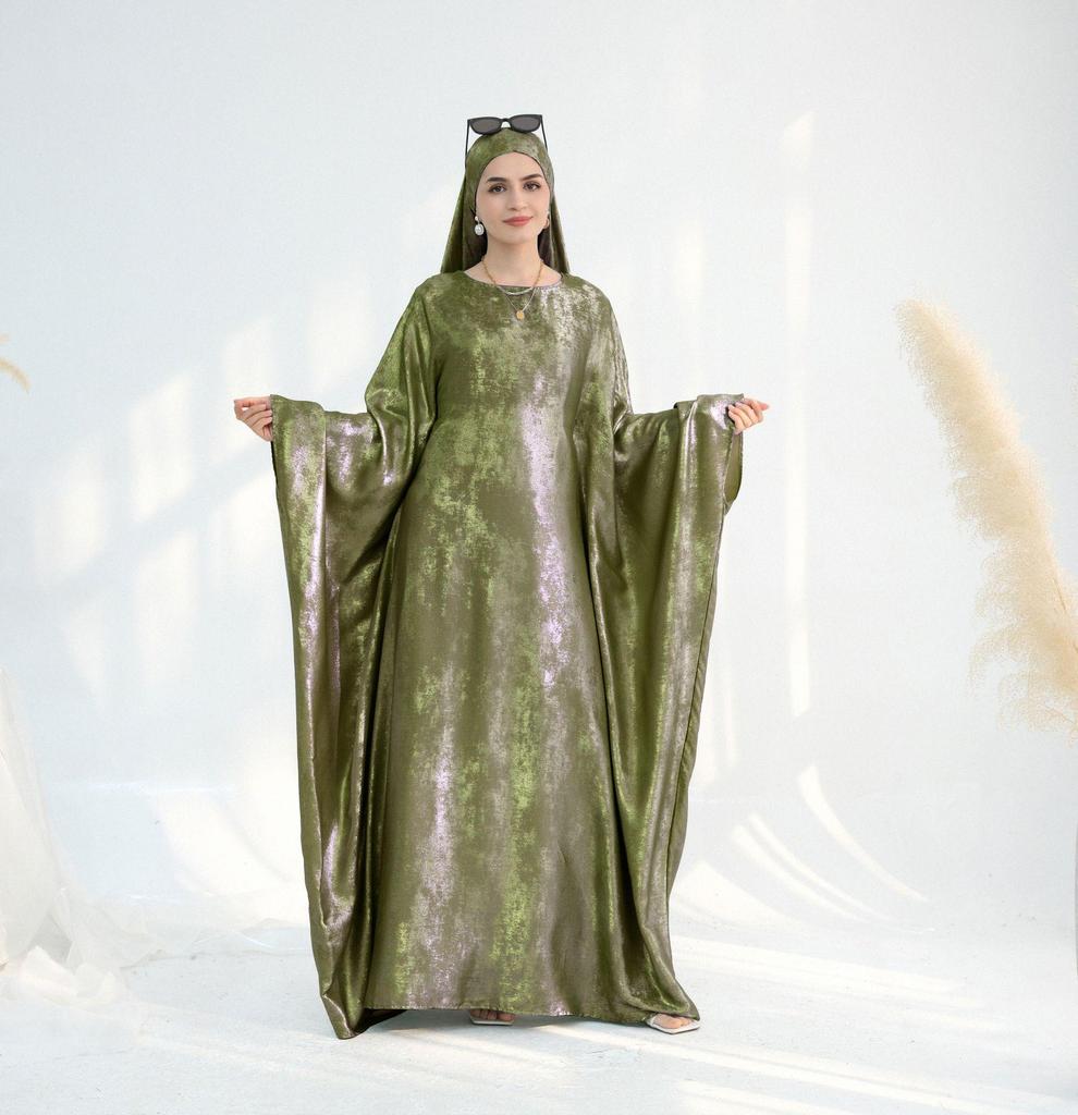 Loriya2025 Elegantes Patchwork Abaya Kleid LR778