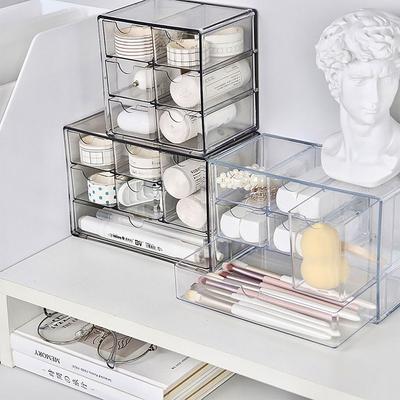 Transparent Drawer Storage Box Large Capacity Multifunctional Commodity Shelf Compartment INS Storage Rack Student