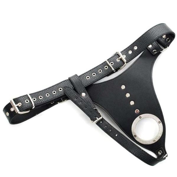 PU Leather Belt with Ring for Male