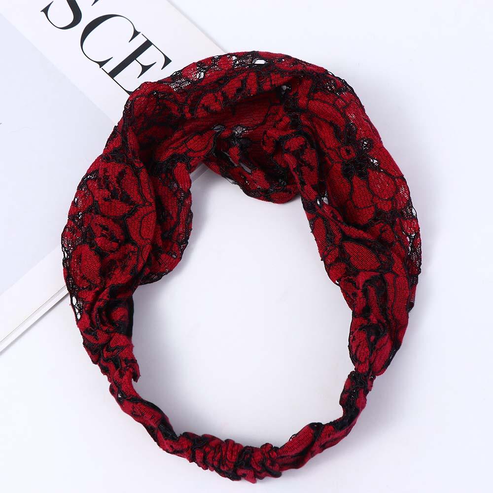 Headwear Lace Cloth Gift Korean Style Hair Band Headdress Wide Edge Headband Female Hair Band