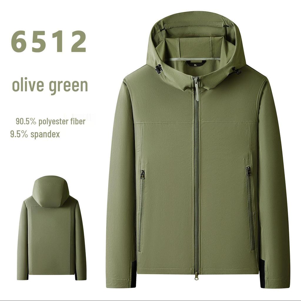 Custom Logo Solid Color Hooded Jacket for Outdoor Team Activities