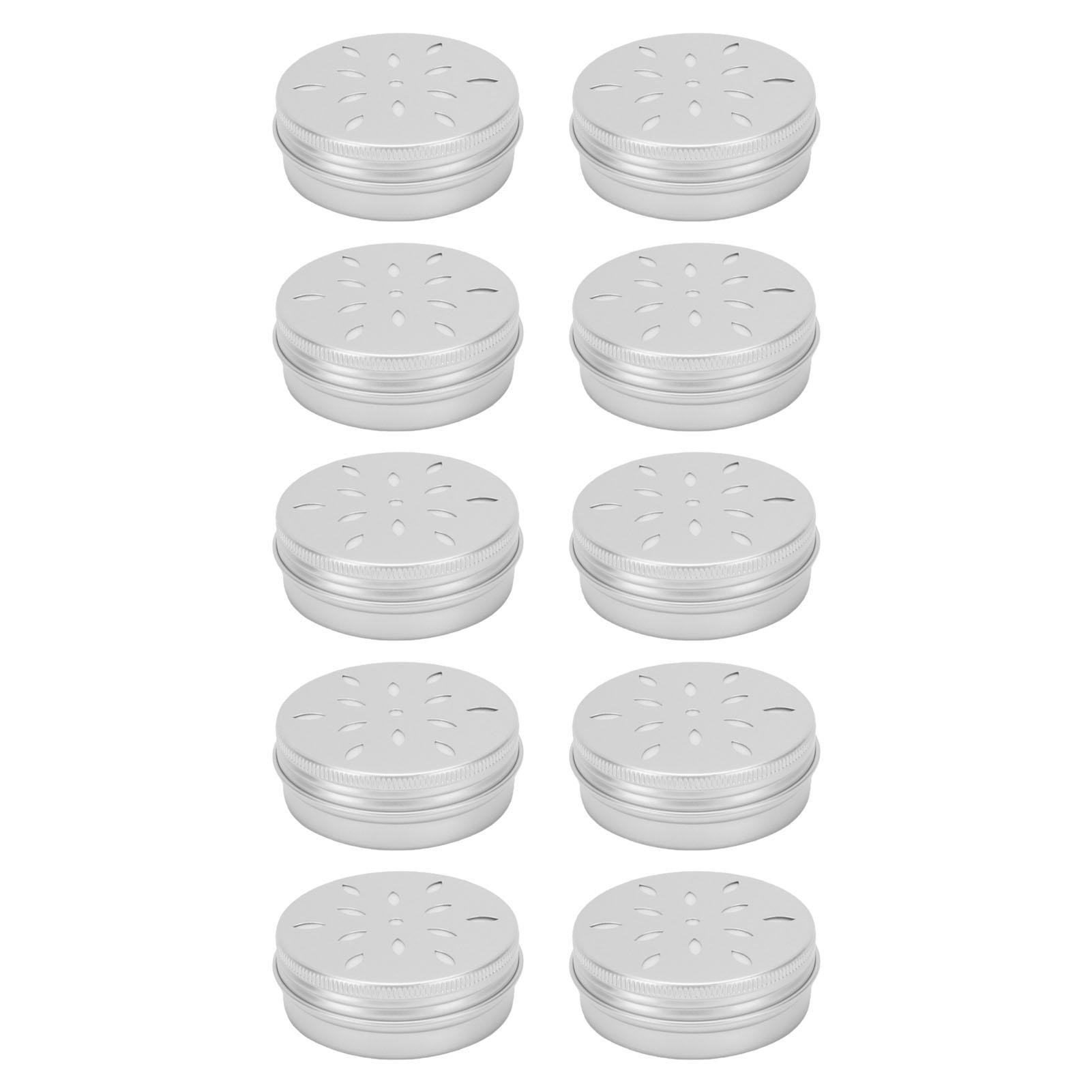 Koogeelife 10Pcs Dog Smell Work Tins Round Aluminum Nose Work Training Kit Container For Pet Training 60Ml