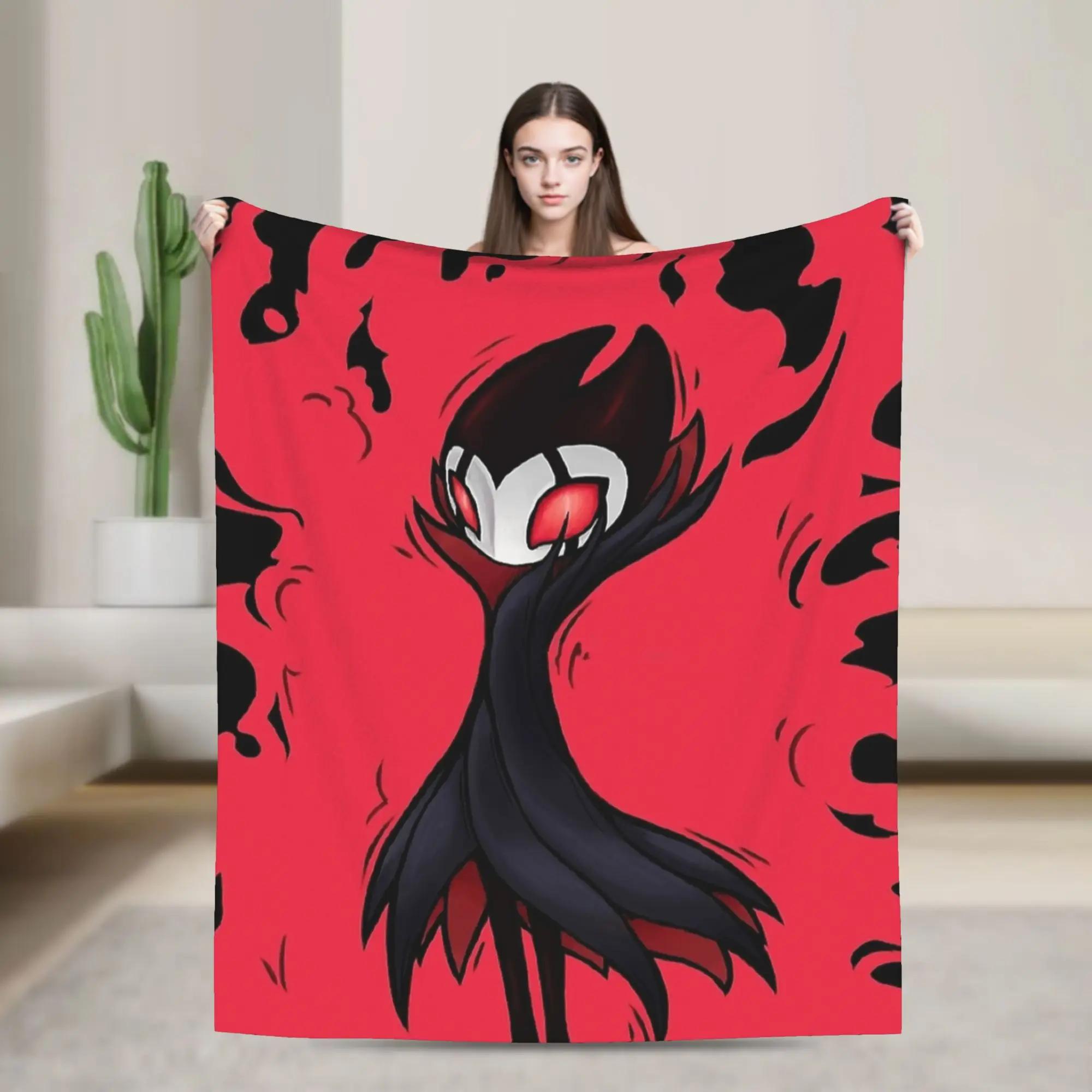 

Hollow Knight Themed Flannel Blanket Warm Winter Throw for Couch Sofa Bed Aesthetic Cover for Girls and Boys 40x50inch 101x127cm