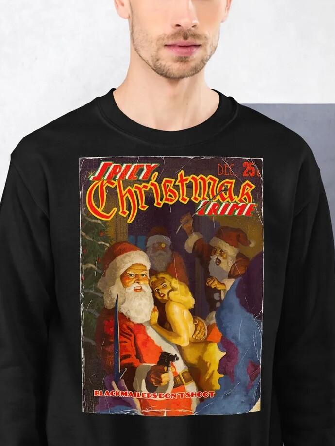 

Рождественский Санта-Клаус Криминальное чтиво Арт Унисекс Свитшот L