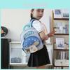 Sac à dos pour tout-petit avec champignon de dessin animé et lettres, en tissu Oxford léger, pour l'école
