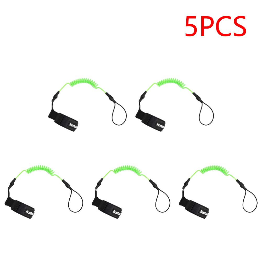 Coiled Bodyboarding Leash TPU Material Strong Cord Stand UP Paddle Board Leg Rope Stretchable for Fishing Tools Rods Strap