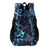 Large Capacity Schoolbag with Shoulder Strap; Student Three-piece Pencil Case Set