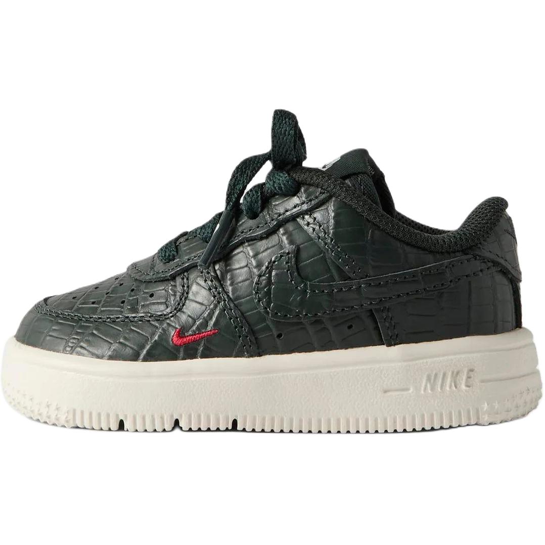 

Kith x Nike Air Force 1 Low TD Черная ель Детские кроссовки Phantom Varsity-Red IM6038-300 22