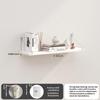 Floating Wall Shelves Waterproof Metal Brackets Spacious Storage Rack for Bathroom Kitchen Balcony Wall Use