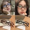 Y2K Retro Oval Frame Glasses Women Female Sweet Cool Eyewear Trend Reading Computer Anti Blue Light Eyeglasses Glasses Woman