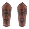 Historical Arm Guard Cosplay Arm Gauntlets Vintage Armband Knight Arm Guard Festival Costume PU Leather Arm Bracers