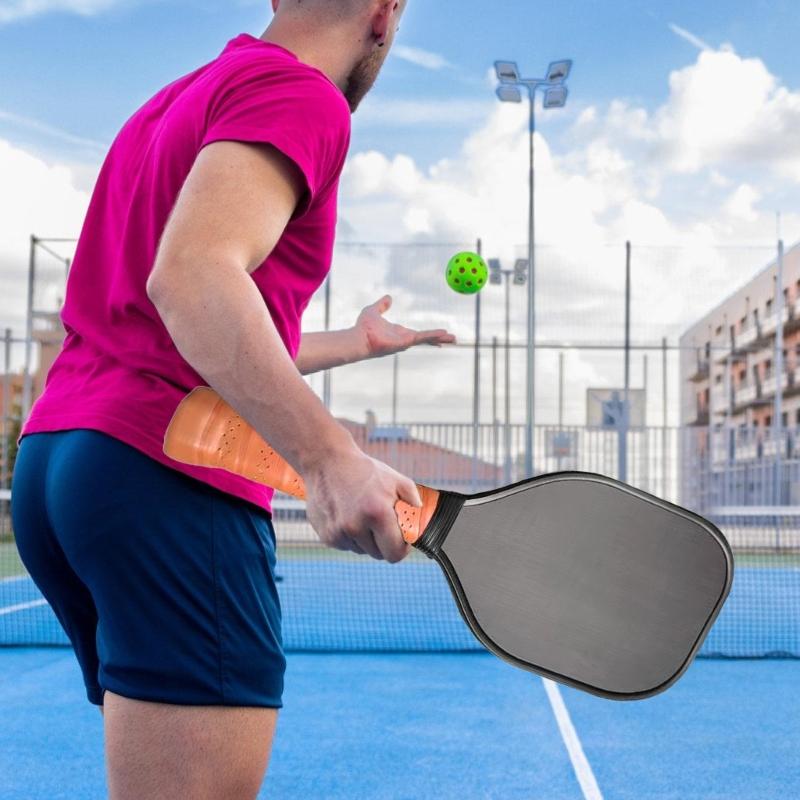 Nonslip Pickleballs Training Racket Pickleballs Training Paddle Carbon Fiber Pickleballs Paddle with Sweet Spots Designs