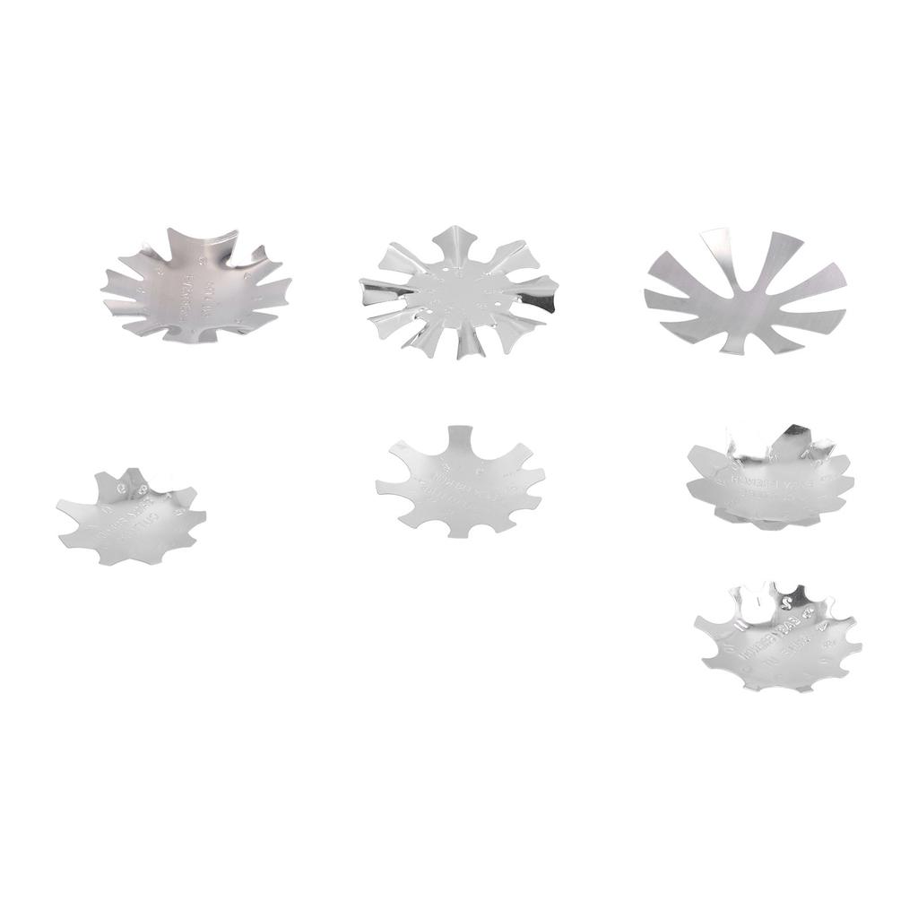 7pcs Nail Manicure Trimmer Stainless Steel Nail Smile Line Cutter Template Tool