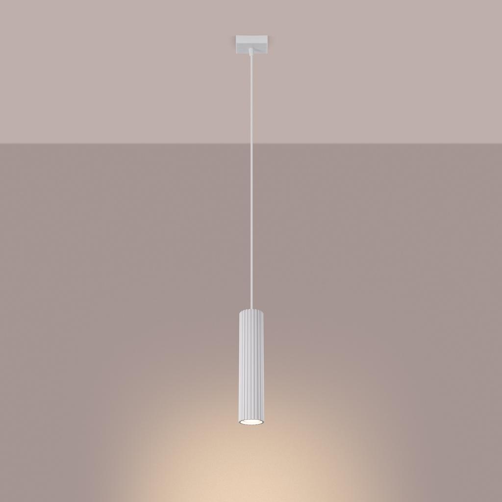 Carbon 1 white pendant lamp