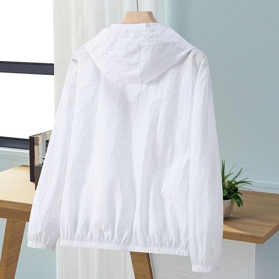 Sun Protection Jacket Waterproof Quick Dry Windbreaker Hooded Fishing Hunting Clothes Lightweight Full Zipper Side Pockets Spring Autumn Jacket for