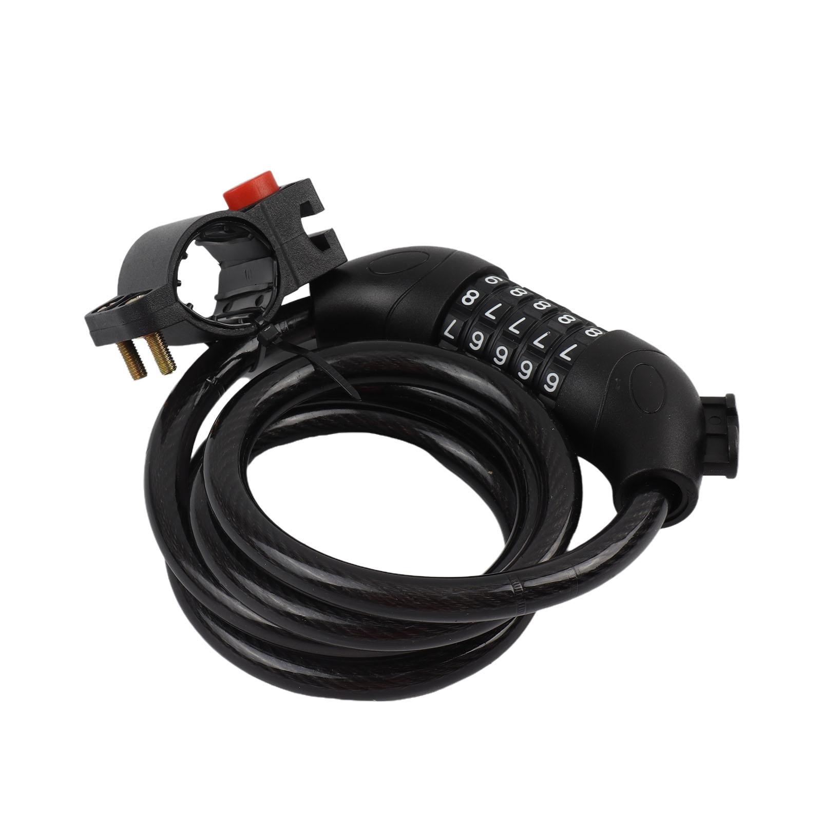 Bike Combination Lock Portable Aluminium Alloy Water Resistant Strong Strength Security Lock for Bike