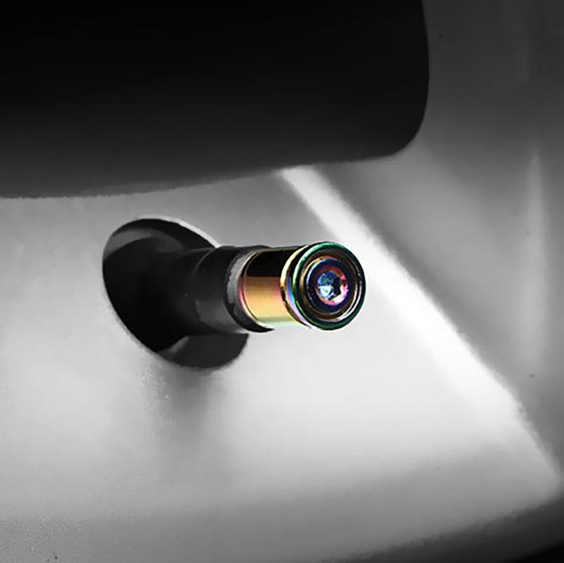 Zinc Alloy Valves Stem Caps Cover, 4Piece Set, with Airtights Rubber Seal Leak Proof for Wheels Motorbike Secure Parking