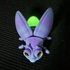 3D Printed Firefly Ornament Cute Magnetic Firefly Figurine with Glow-in-the-dark Tail Colorful Firefly Refrigerator Magnet for Home Decor Fun Gift