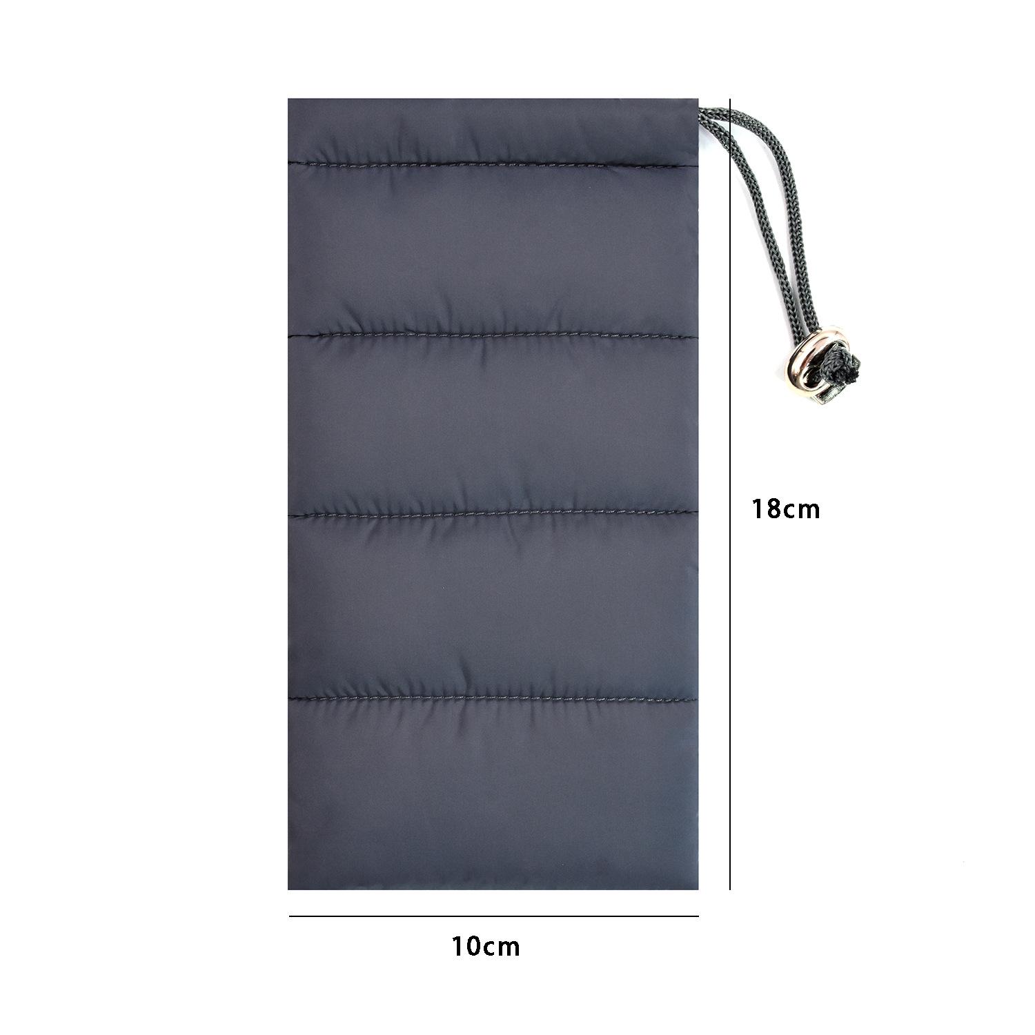 

Portable Drawstring Storage Bag Down Cotton Glasses Box Holder Sunglasses Bag Reading Eyewear Case Myopia Glasses Case чёрный