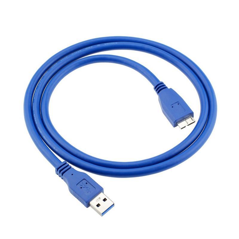 Black USB 3.0 To Micro-B Full Copper Mobile Hard Disk Data Cable